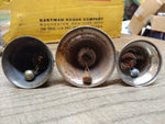 Vtg 3 Piece Brass Teddy Bear and School Bell Lot with Strikers Sounds Great!