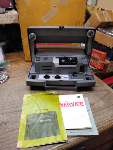 Vtg Kodak Instamatic M 95 Movie Projector Super 8 & 8mm Parts/Repair Lot Box