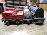 Vtg American Flyer S Gauge 4-4-2 Steam Loco 21160 w/3 Cars 22pc Track Untested