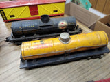 Vtg 9 Piece S Gauge American Flyer Trains Parts Repair Lot Crane Tanker Log Milk