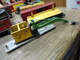 Vtg 9 Piece S Gauge American Flyer Trains Parts Repair Lot Crane Tanker Log Milk