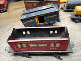 Vtg 9 Piece S Gauge American Flyer Trains Parts Repair Lot Crane Tanker Log Milk