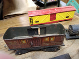 Vtg 9 Piece S Gauge American Flyer Trains Parts Repair Lot Crane Tanker Log Milk