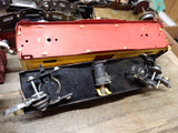 Vtg 9 Piece S Gauge American Flyer Trains Parts Repair Lot Crane Tanker Log Milk