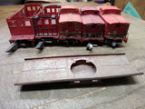 Vtg 6 Piece S Gauge American Flyer Trains Caboose Parts Repair Lot 484 630 638