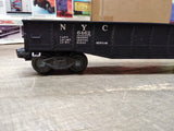 Vtg Lionel Trains O Gauge 6462 NYC Black Gondola Car w/Box Good Shape!