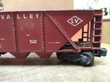 Vtg Lionel Trains O Gauge 643625 Lehigh Valley Red Quad Hopper Car w/Box!
