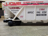 Vtg Lionel O/O27 Gauge Railroader Club 1984 Spec Edition 0784 Covered Hopper Box