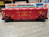 Vtg Lionel Trains O/O27 Gauge Delaware & Hudson 6124 Covered Hopper Car w/Box