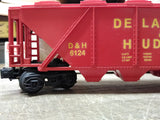 Vtg Lionel Trains O/O27 Gauge Delaware & Hudson 6124 Covered Hopper Car w/Box