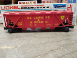 Vtg Lionel Trains O/O27 Gauge Delaware & Hudson 6124 Covered Hopper Car w/Box