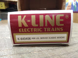 Vtg O and O27 Gauge Trains K Line 643406 PRR LCL Service Classic Box Car w/Box!