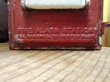 Vtg GAMEWELL Fire Alarm Pull Station w/SCHWARZE #23 Universal Bells All Working!