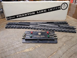 Vtg O Gauge Train Gar Graves Phantom Line Switch RH w/Box Marx Control Panel Lot