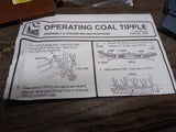 Vtg Life Like HO Scale Operating Coal Tipple with Union Pacific Hopper Car Box!