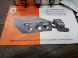 Johnson Messenger 123A/123SJ Mobile Transceiver CB Radio w/Microphone & Manual