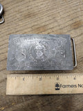 Vtg Colt's MFG Co Patent Firearms 4" x 2" Belt Buckle USA Pall Mall London
