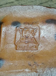 Vtg 1987 Stamped Oval Fireman Saving Girl Leather Belt Buckle 3.25"