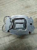 Vtg American Firefighters Emblem FD 2 Fire Truck MBCI Belt Buckle 3.25" Sharp!