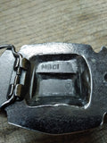 Vtg American Firefighters Emblem FD 2 Fire Truck MBCI Belt Buckle 3.25" Sharp!