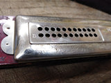 Vtg M Hohner #682 Marine Band Echo 160 Reed 4 Key Tremolo Concert Harp Harmonica