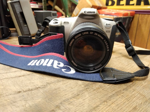 Vtg Canon Rebel 2000 EOS 35mm Film Camera Canon Zoom EF 28-80mm 1:3.5-5.6 Lens