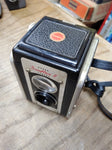 Vtg Kodak Duaflex II 620 Film Camera with Kodet Lens and Strap Shutter Works!