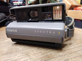Vtg Polaroid Spectra 2 Instant Film Camera with Flash and Hand Strap Looks Good!