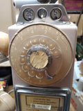 Vtg Automatic Electric Company Rotary Dial Pay Telephone Lamp 3 Coin Slot Works!