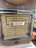 Vtg Automatic Electric Company Rotary Dial Pay Telephone Lamp 3 Coin Slot Works!