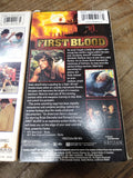 Vtg 2 Pc VHS Movie Tape Lot Rocky V 1990 Stallone First Blood 1982