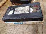 Vtg 2 Pc VHS Movie Tape Lot Rocky V 1990 Stallone First Blood 1982