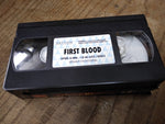 Vtg 2 Pc VHS Movie Tape Lot Rocky V 1990 Stallone First Blood 1982