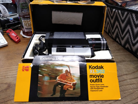 Vtg Kodak XL 362R Movie Outfit Camera Ektar Zoom Lens Rangefinder Original Box!