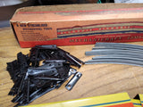 Vtg Mechanicraft Limited Streamlined Metal Wind Up Train w/2 Cars Track Orig Box