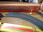 Vtg Mechanicraft Limited Streamlined Metal Wind Up Train w/2 Cars Track Orig Box