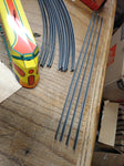 Vtg Mechanicraft Limited Streamlined Metal Wind Up Train w/2 Cars Track Orig Box