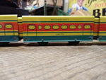 Vtg Mechanicraft Limited Streamlined Metal Wind Up Train w/2 Cars Track Orig Box