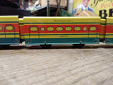 Vtg Mechanicraft Limited Streamlined Metal Wind Up Train w/2 Cars Track Orig Box