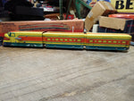 Vtg Mechanicraft Limited Streamlined Metal Wind Up Train w/2 Cars Track Orig Box