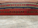Vtg Mechanicraft Limited Streamlined Metal Wind Up Train w/2 Cars Track Orig Box