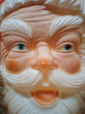 Vtg Lighted Santa Claus Blow Mold 15" Door Wall Hanging Christmas Decoration