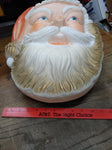 Vtg Lighted Santa Claus Blow Mold 15" Door Wall Hanging Christmas Decoration