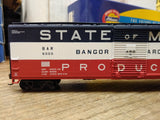 Athearn 7073 HO Gauge Train State Of Maine BAR 50' Single Door Box Car 6005 Mint