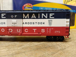 Athearn 7073 HO Gauge Train State Of Maine BAR 50' Single Door Box Car 6005 Mint
