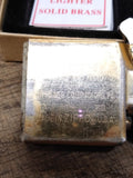 1995 Zippo Marlboro Country Store Bronco Solid Brass Gold Insert Lighter w/Box!