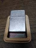 Vtg Unfired 1998 Zippo Camel Since 1913 Cigarette Lighter Silver Plate Wood Box!