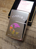 Vtg Unfired 1995 RJRTC Zippo Camel Oasis Cigarette Lighter Polished Chrome Box!
