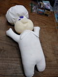 Vtg 1997 Poke My Tummy #41500 Pillsbury Doughboy Giggling Doll w/Box Works Good!