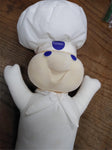 Vtg 1997 Poke My Tummy #41500 Pillsbury Doughboy Giggling Doll w/Box Works Good!